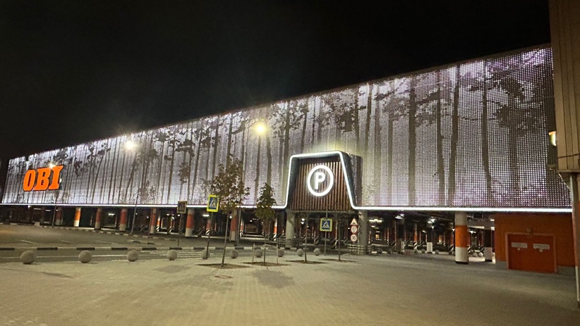 Обновление фасадов ТЦ МЕГА БЕЛАЯ ДАЧА